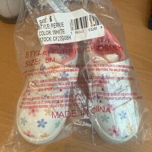 Carter's White Slip-On Sneakers Comfortable Casual Footwear